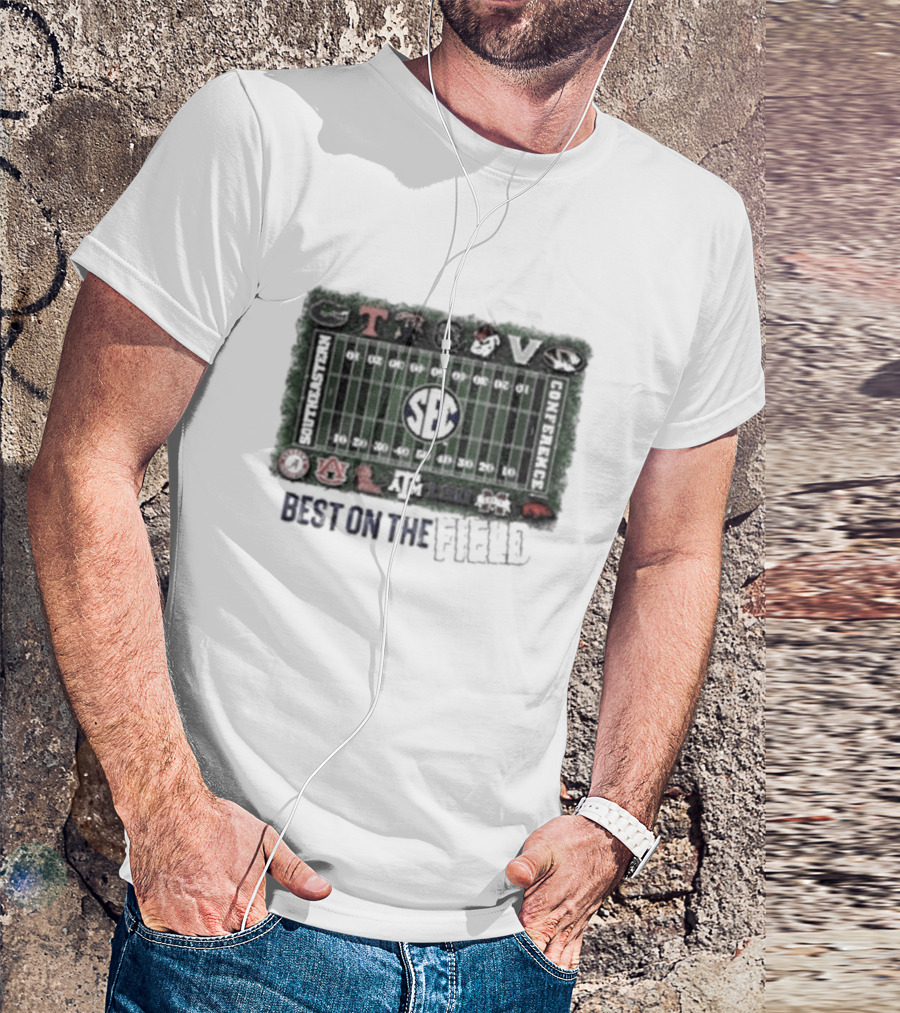 SEC Football Conference Best On The Field Stadium T-Shirt
