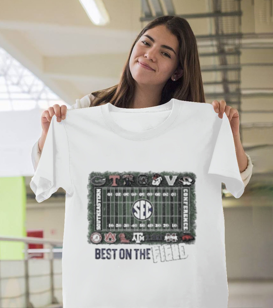 SEC Football Conference Best On The Field Stadium T-Shirt