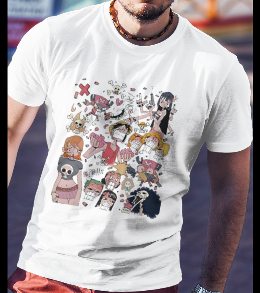 Worldofdarko One Piece Character Collage Animation T-Shirt