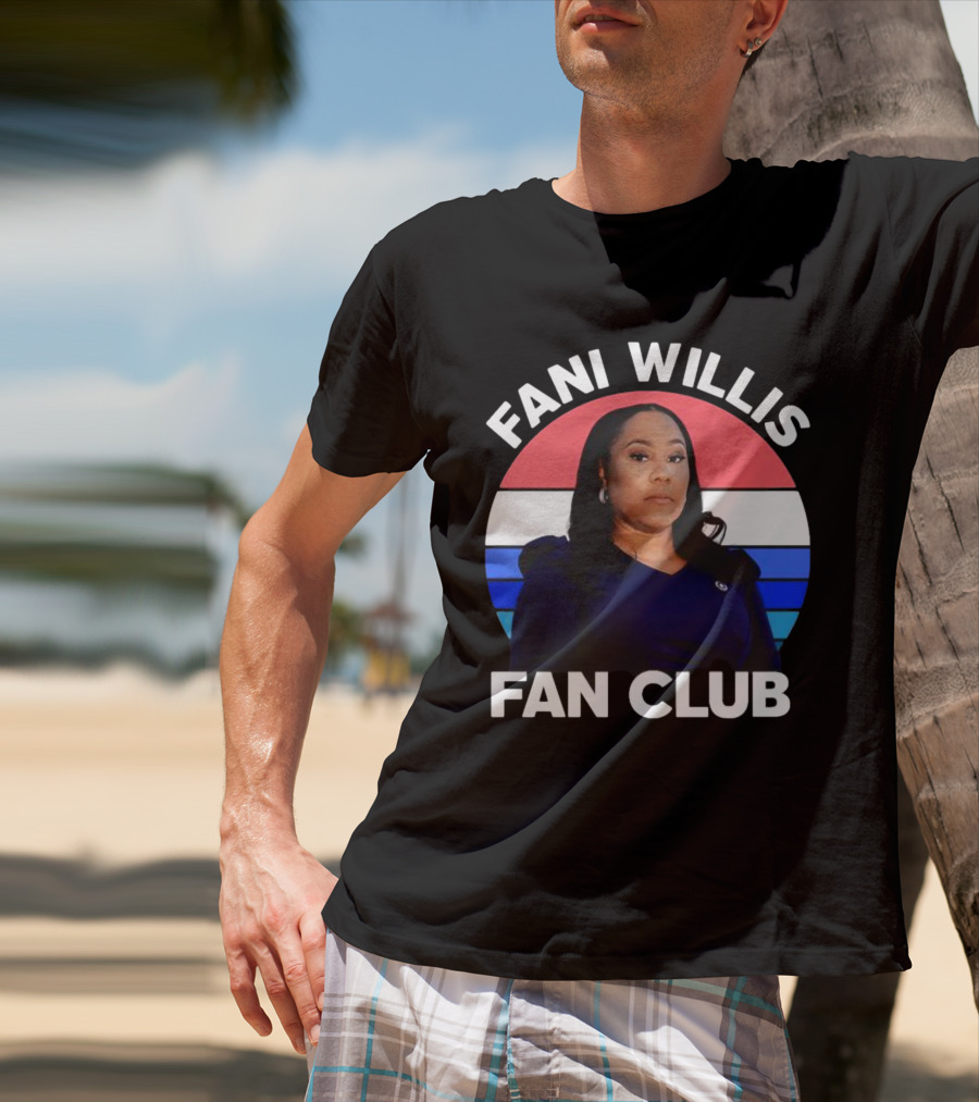 Fani Willis Fan Club Georgia District Attorney Stripes T-Shirt