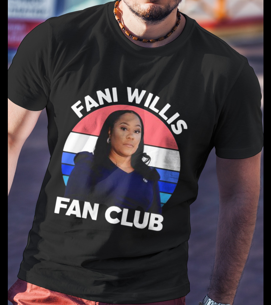 Fani Willis Fan Club Georgia District Attorney Stripes T-Shirt