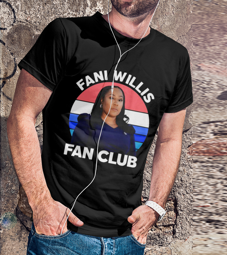 Fani Willis Fan Club Georgia District Attorney Stripes T-Shirt