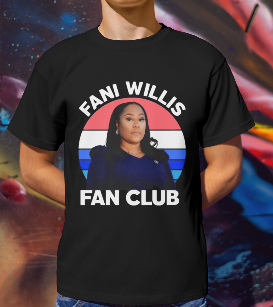 Fani Willis Fan Club Georgia District Attorney Stripes T-Shirt