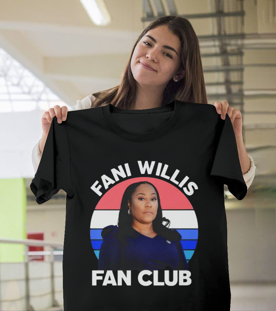 Fani Willis Fan Club Georgia District Attorney Stripes T-Shirt