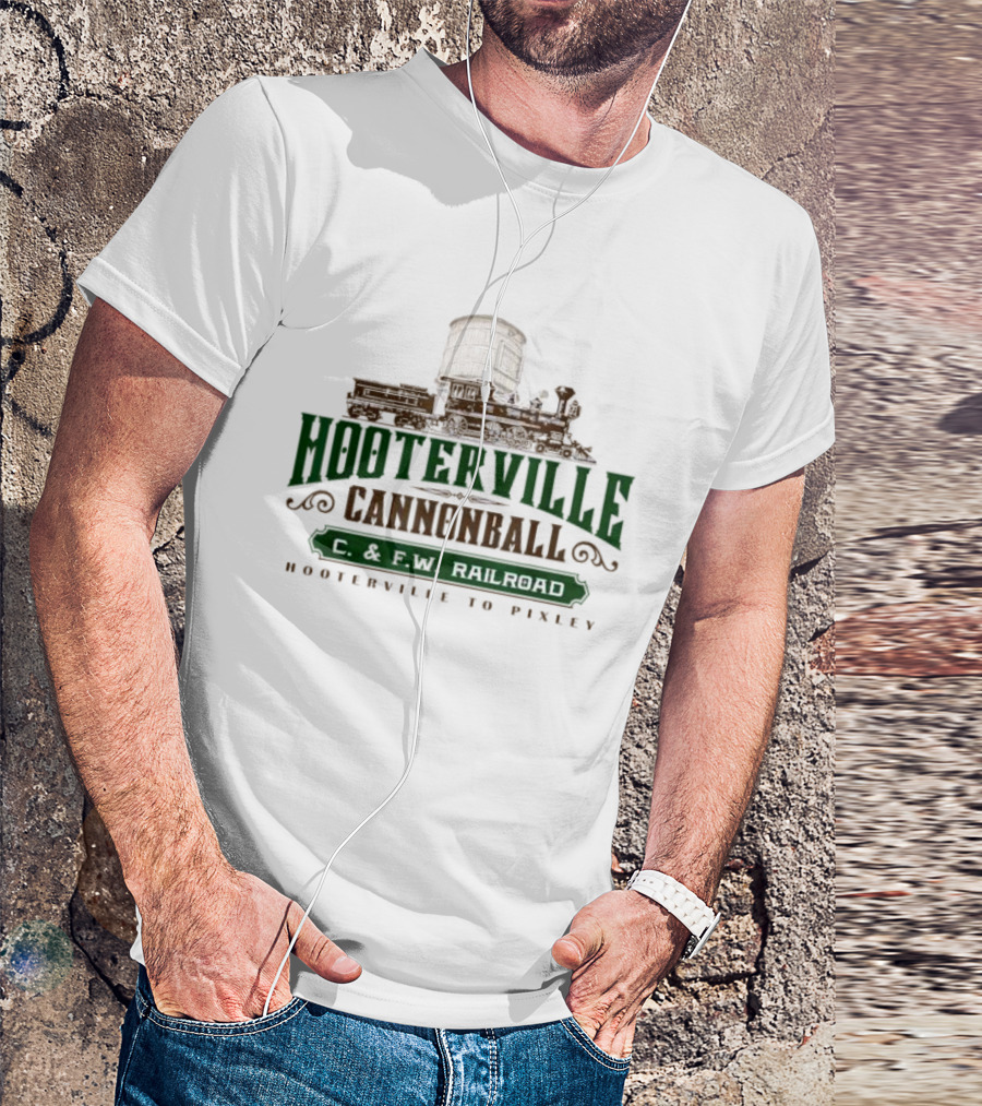 Hooterville Cannonball C. And F.W Railroad Hooterville To Pixley T-Shirt