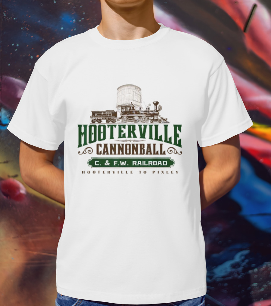 Hooterville Cannonball C. And F.W Railroad Hooterville To Pixley T-Shirt