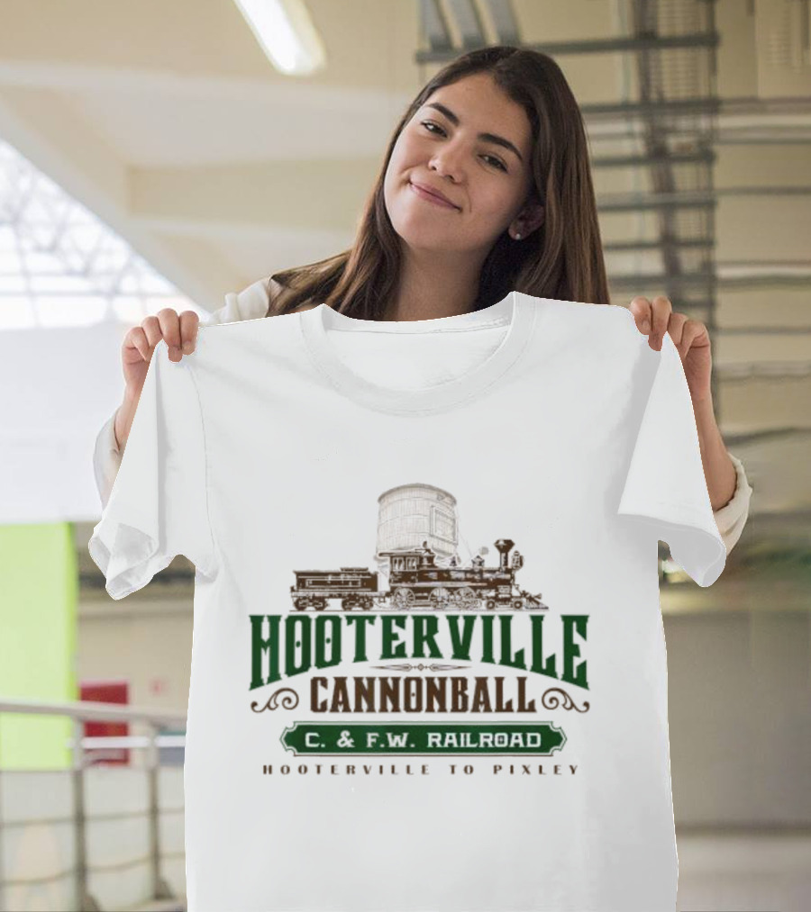 Hooterville Cannonball C. And F.W Railroad Hooterville To Pixley T-Shirt