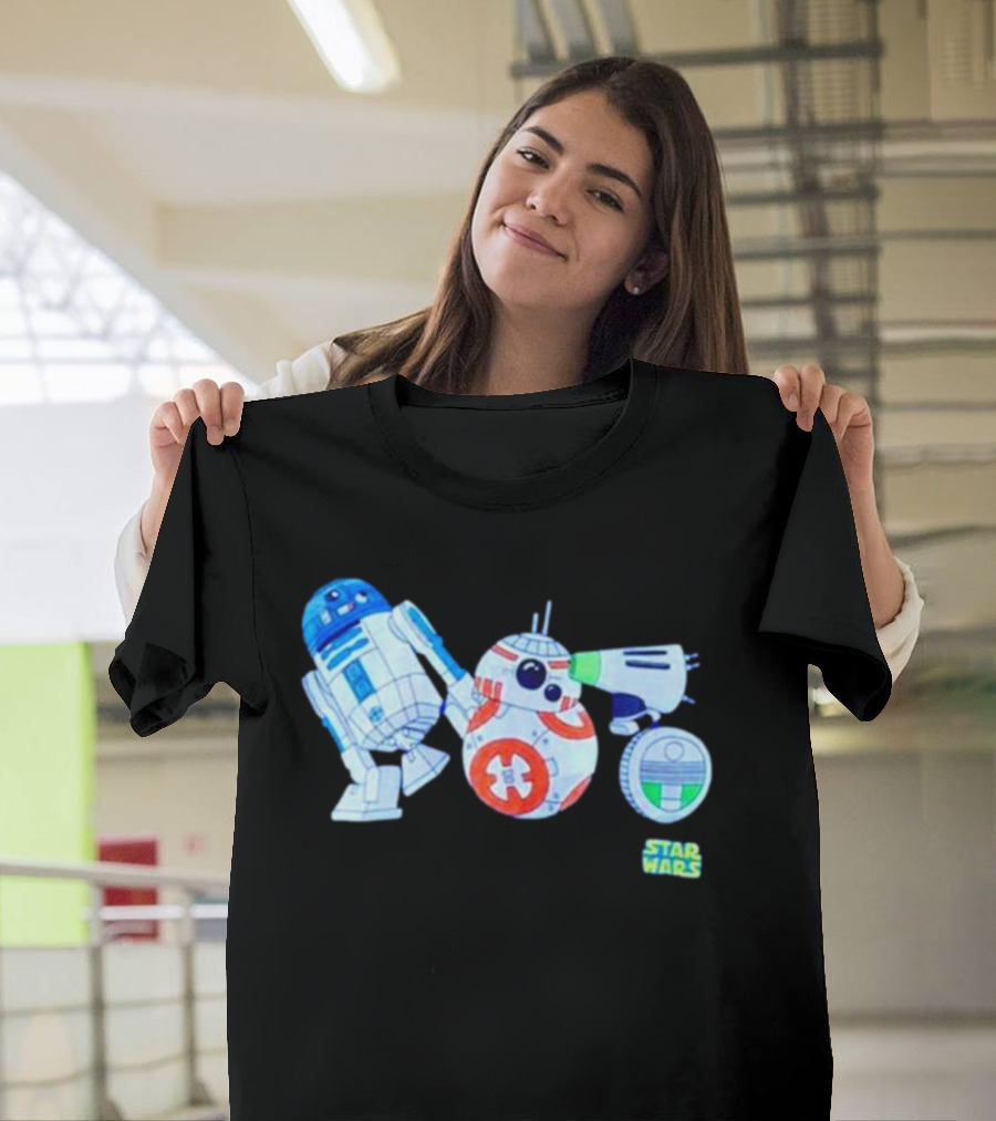 R2-D2 BB-8 D-O Star Wars Droid Collection T-Shirt