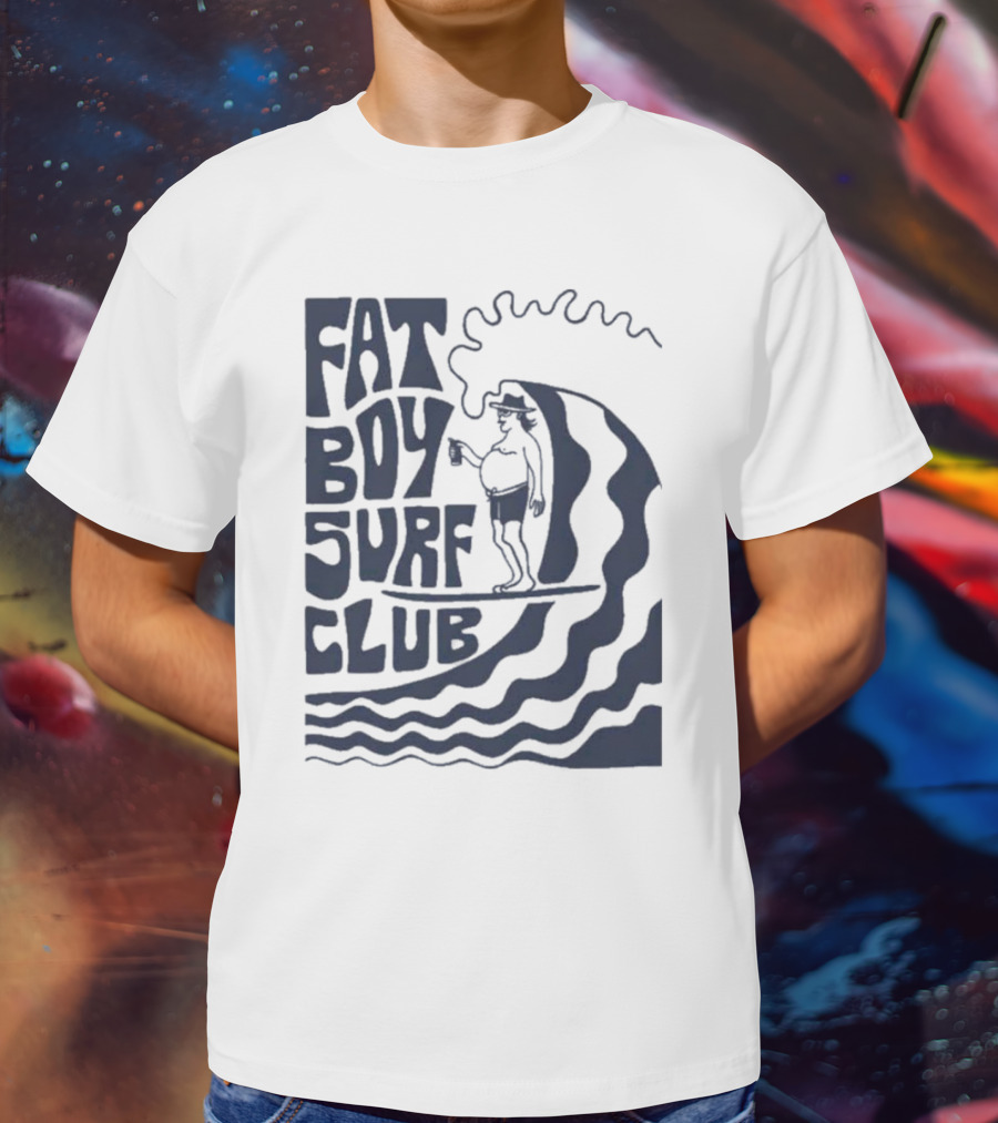 Fat Boy Surf Club Big Wave Jerry Surfing Adventure T-Shirt
