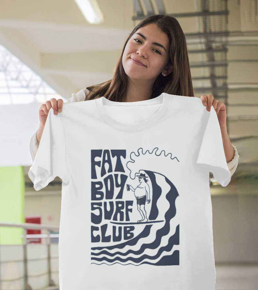 Fat Boy Surf Club Big Wave Jerry Surfing Adventure T-Shirt