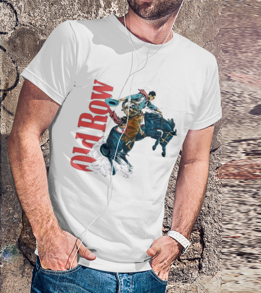 Old Row Cowboy Rodeo Rider Galloping 3.0 T-Shirt