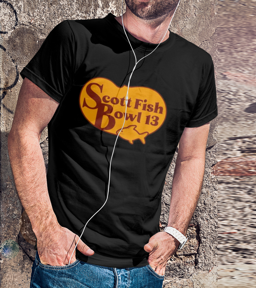 Scott Fish Bowl 13 Logo With Fish T-Shirt
