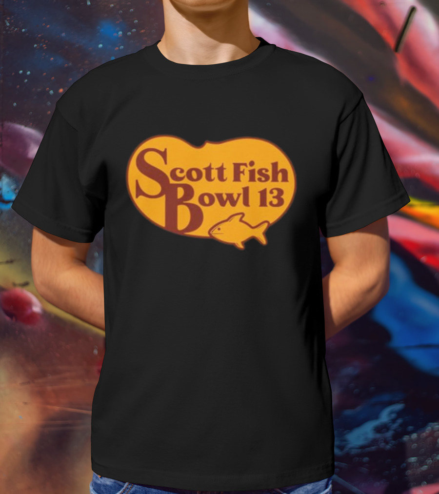 Scott Fish Bowl 13 Logo With Fish T-Shirt