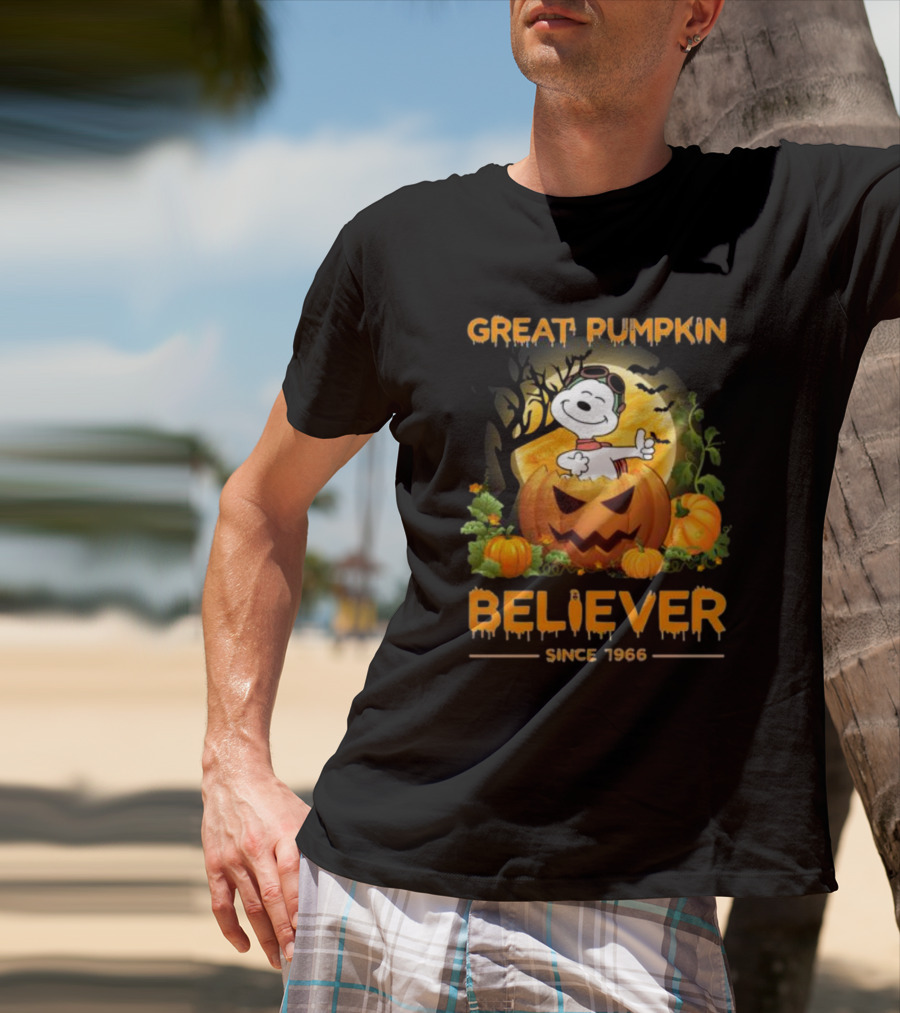 Snoopy Great Pumpkin Believer Since 1966 Halloween T-Shirt