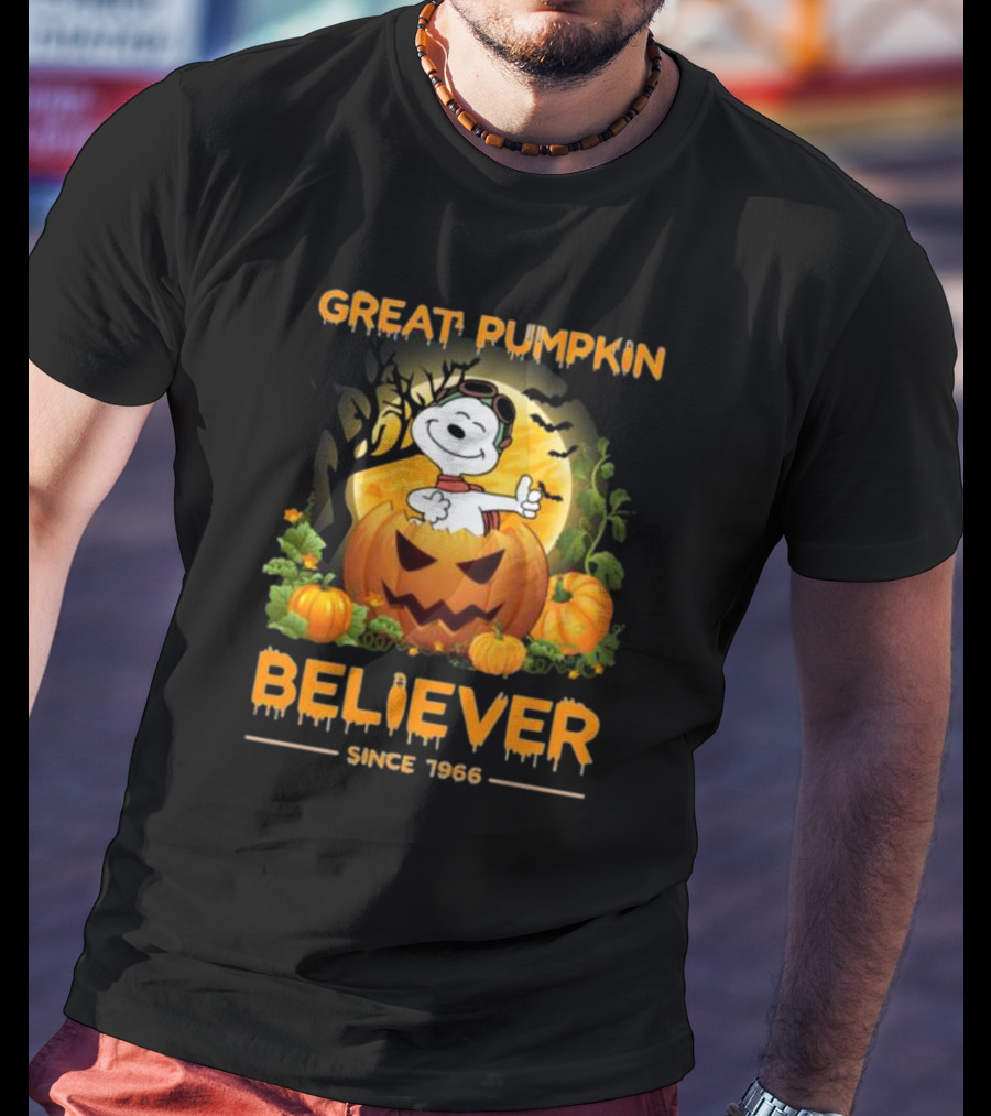 Snoopy Great Pumpkin Believer Since 1966 Halloween T-Shirt