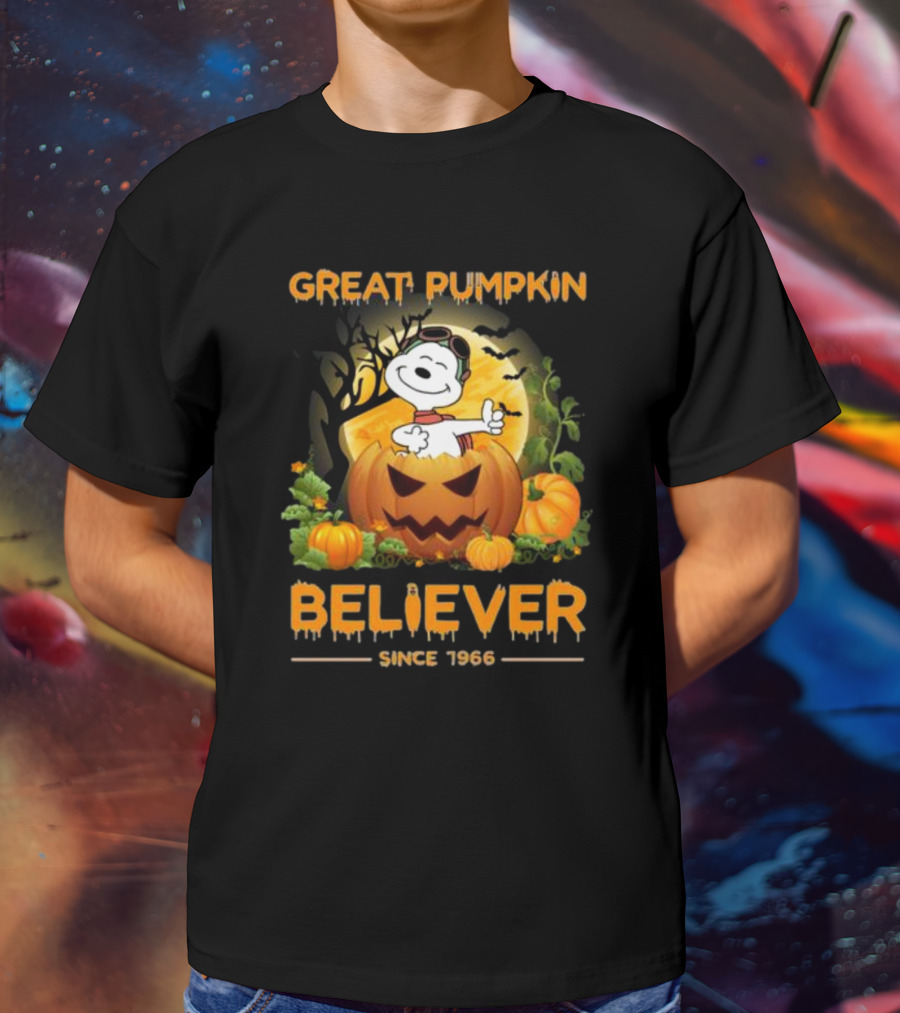 Snoopy Great Pumpkin Believer Since 1966 Halloween T-Shirt