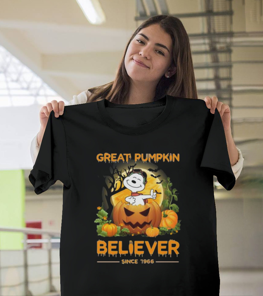 Snoopy Great Pumpkin Believer Since 1966 Halloween T-Shirt