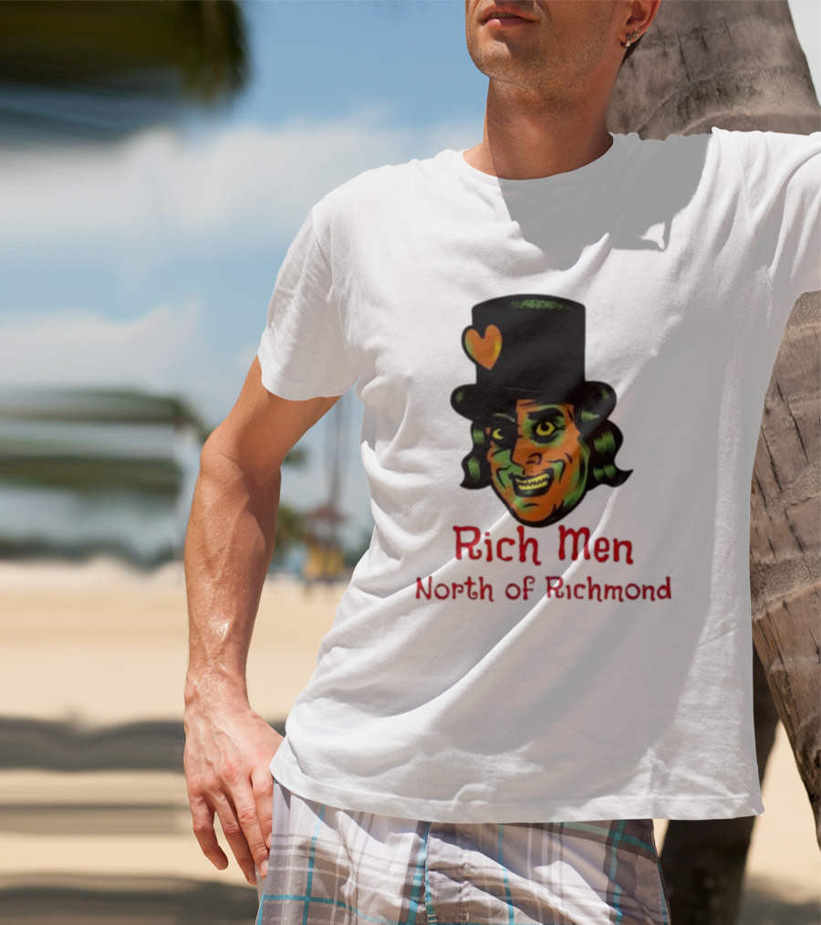 Rich Men North Of Richmond Damn Shame Top Hat Heart T-Shirt