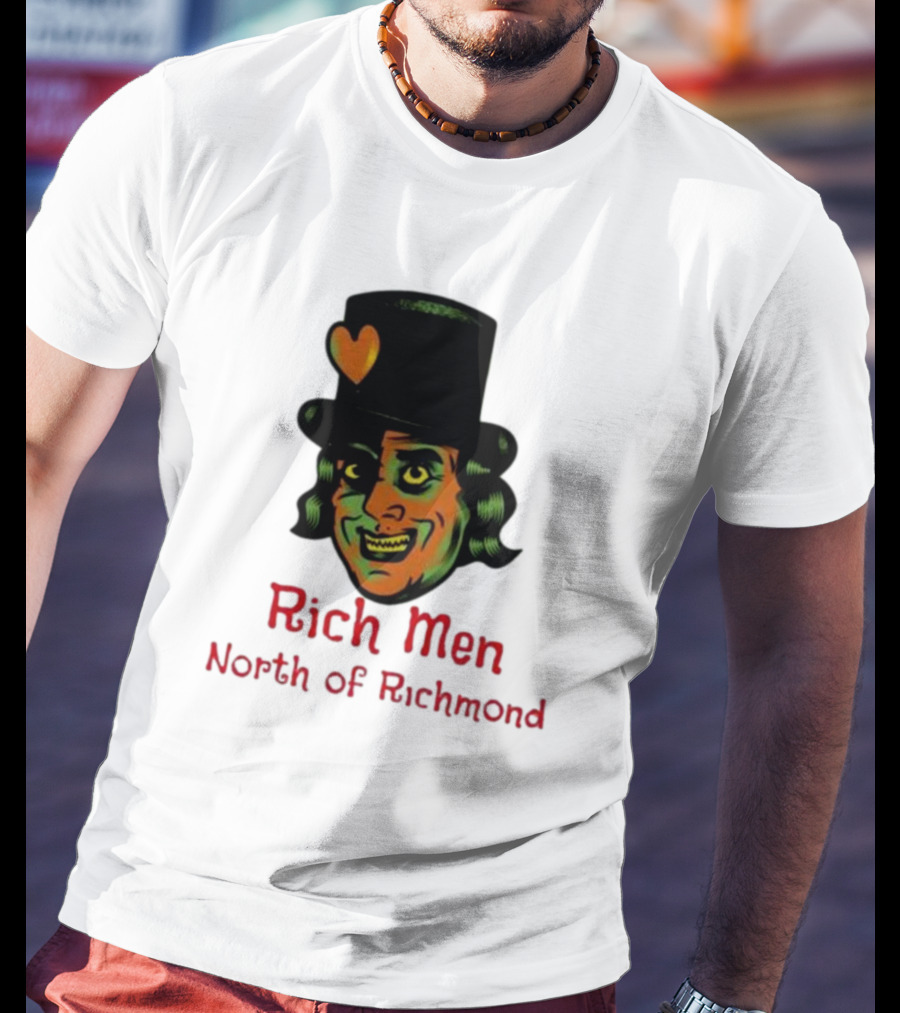 Rich Men North Of Richmond Damn Shame Top Hat Heart T-Shirt
