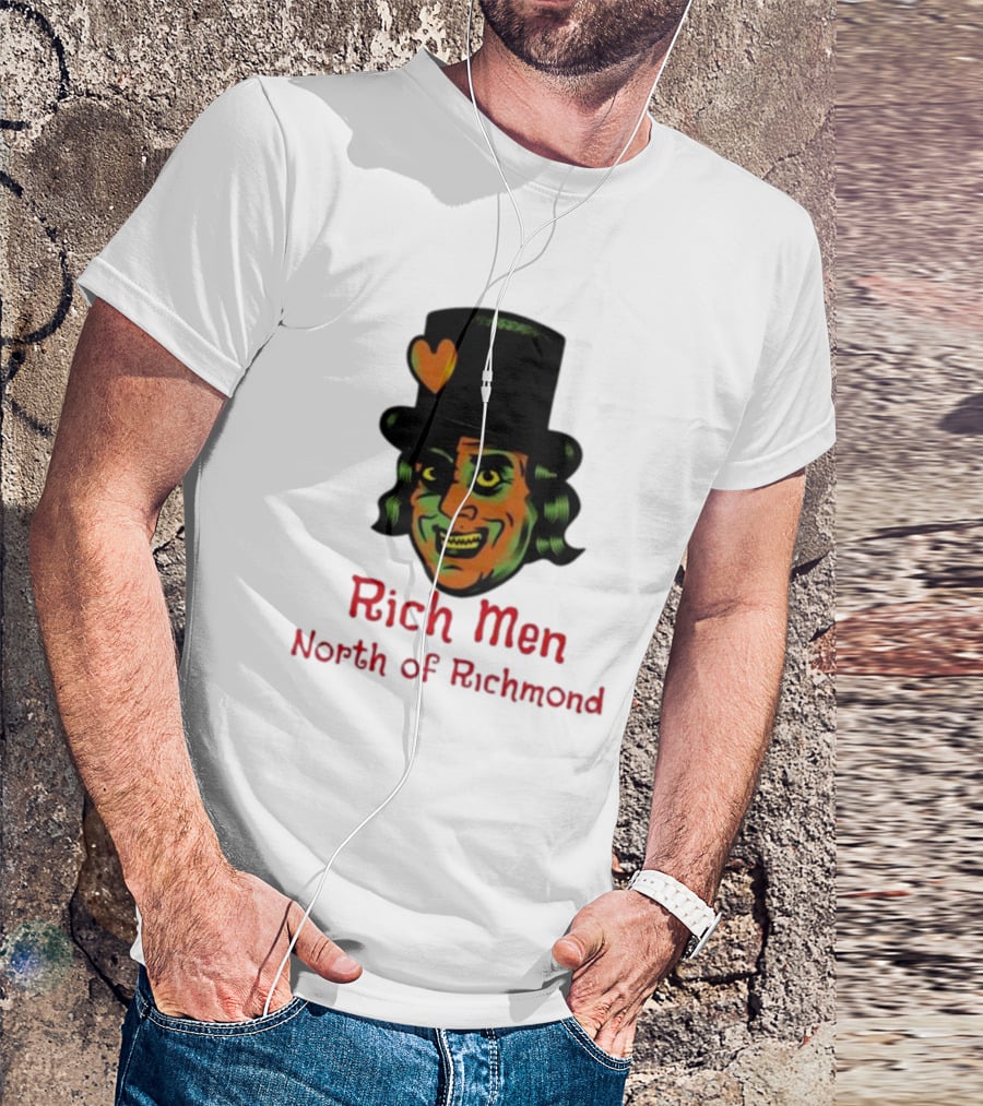 Rich Men North Of Richmond Damn Shame Top Hat Heart T-Shirt