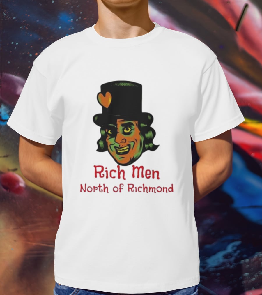 Rich Men North Of Richmond Damn Shame Top Hat Heart T-Shirt