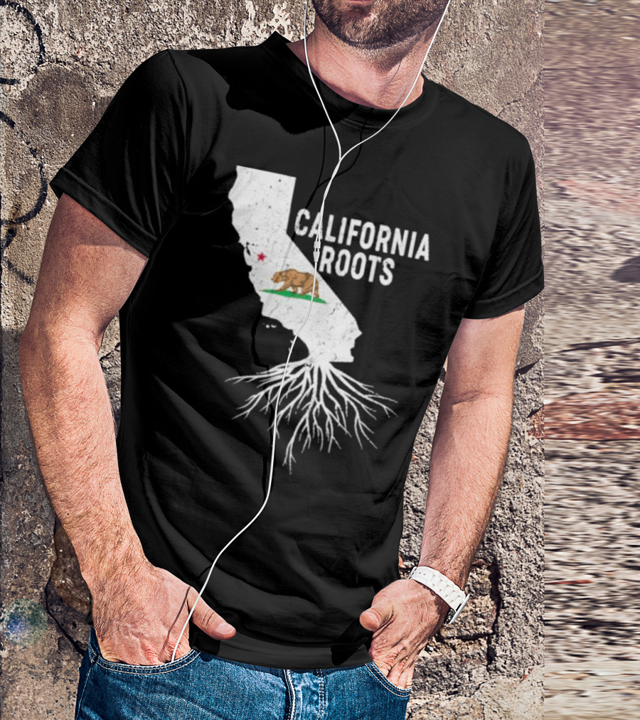 California Roots Bear And State T-Shirt