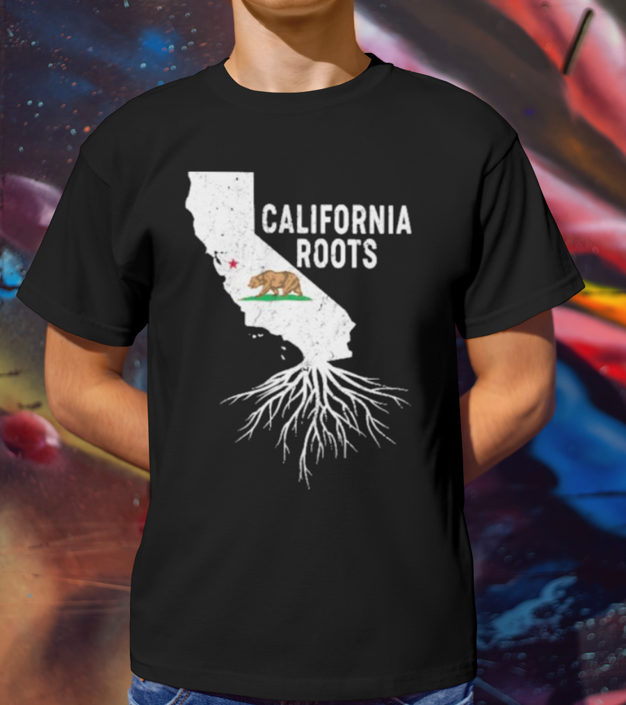 California Roots Bear And State T-Shirt