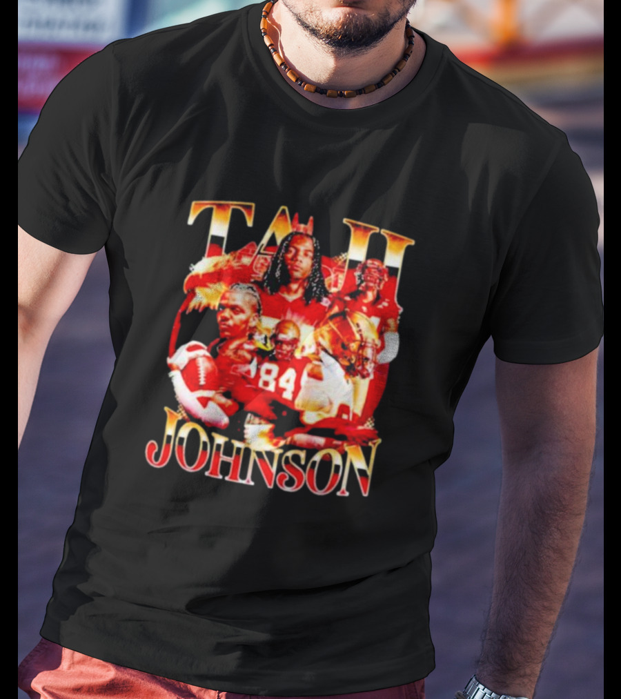 TAJI Johnson Football Highlights 84 T-Shirt