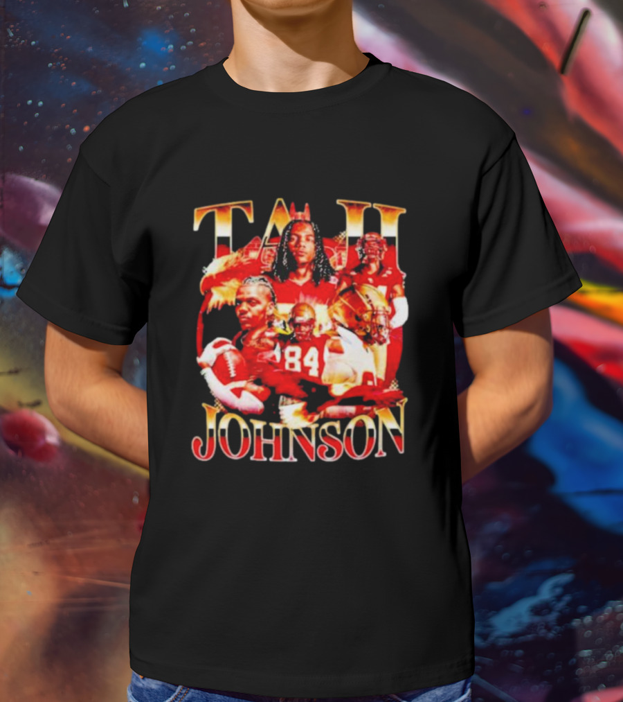 TAJI Johnson Football Highlights 84 T-Shirt
