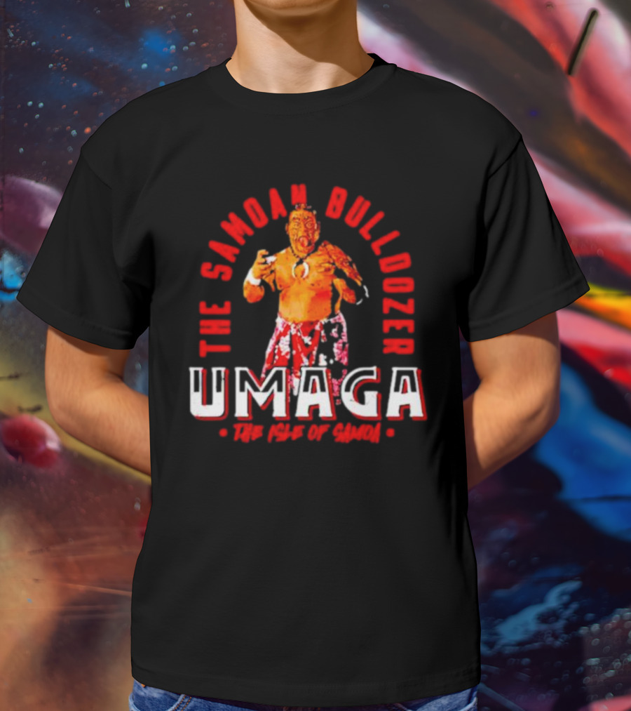 Umaga The Samoan Bulldozer The Isle Of Samoa T-Shirt