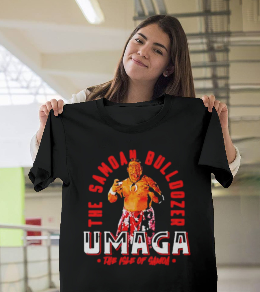 Umaga The Samoan Bulldozer The Isle Of Samoa T-Shirt