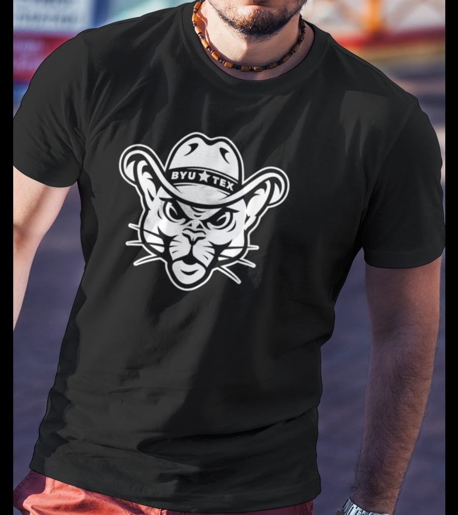 BYU Tex Football Game Ben Harma Cougar Cowboy T-Shirt