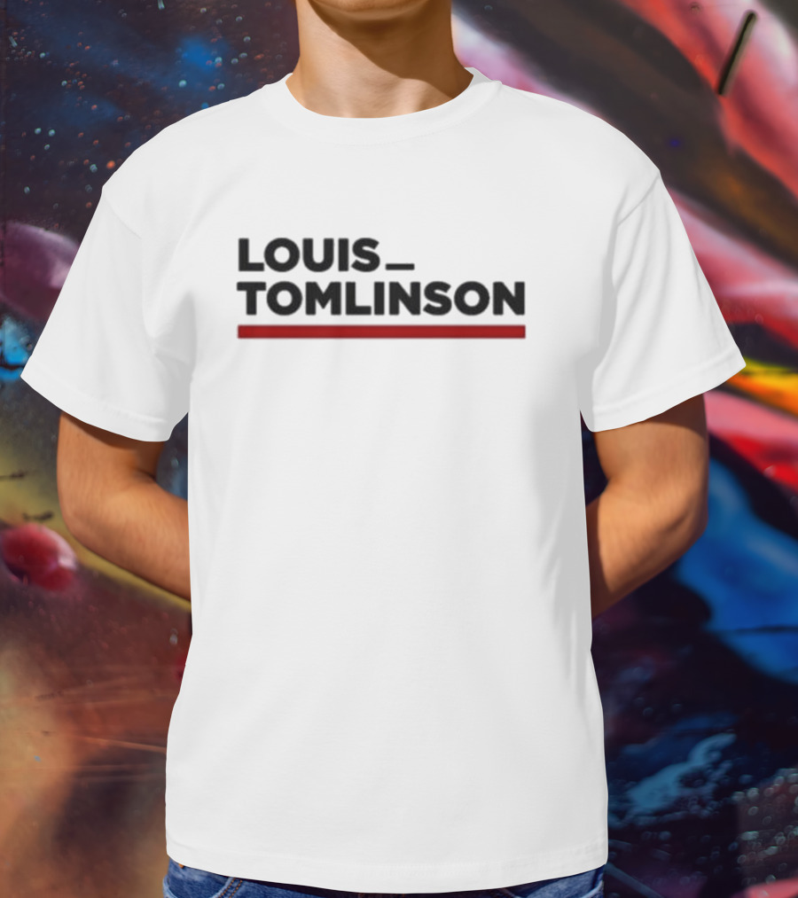 LOUIS TOMLINSON Red Underscore T-Shirt