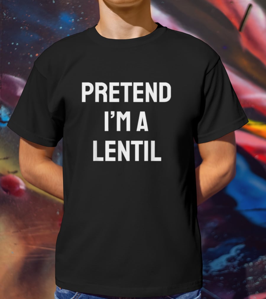 Pretend I'm A Lentil Funny Halloween Party T-Shirt