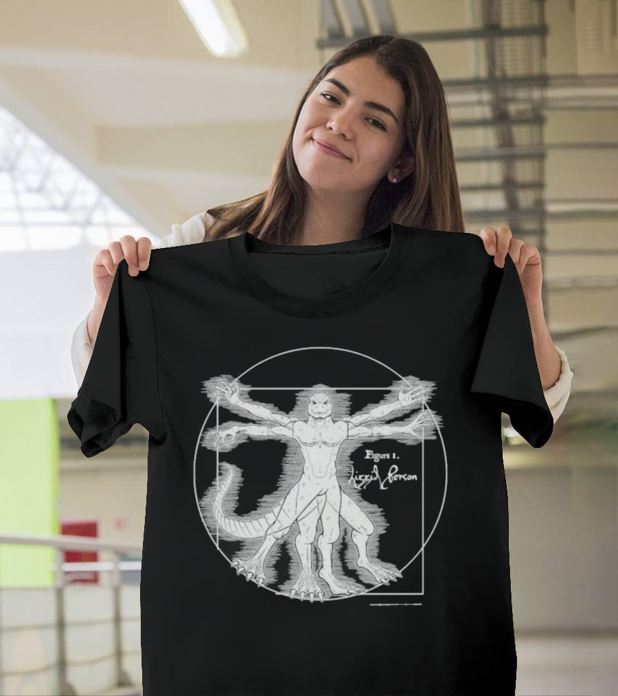 Vitruvian Lizzid Peeple Figure 1 Lizzie Person T-Shirt