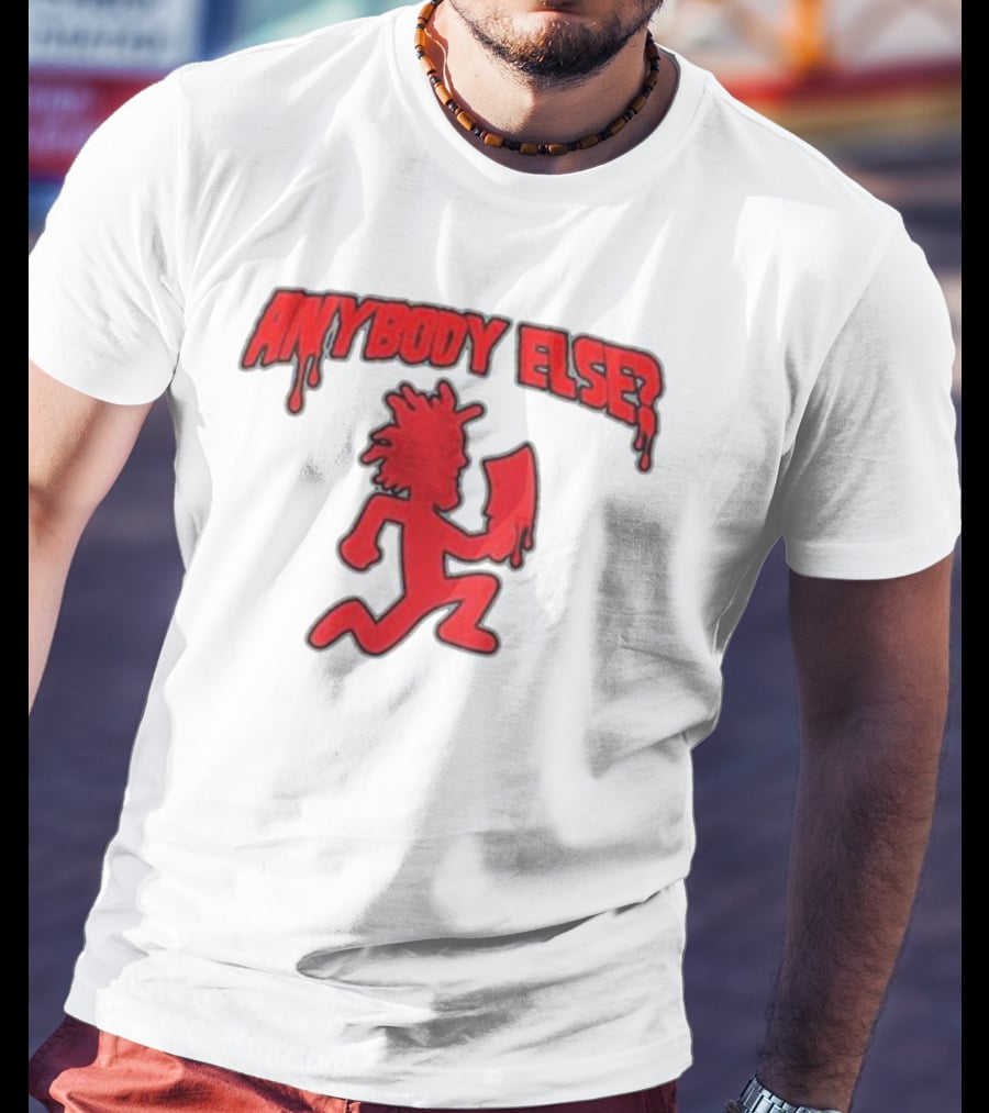 Anybody Else Hatchet Man Red Dripping Text T-Shirt