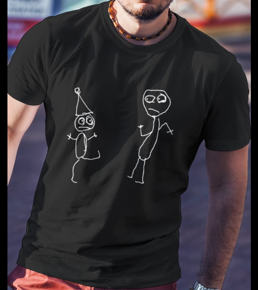 Don Hertzfeldt Rejected Left-Handed Surreal Stick Figure Characters T-Shirt