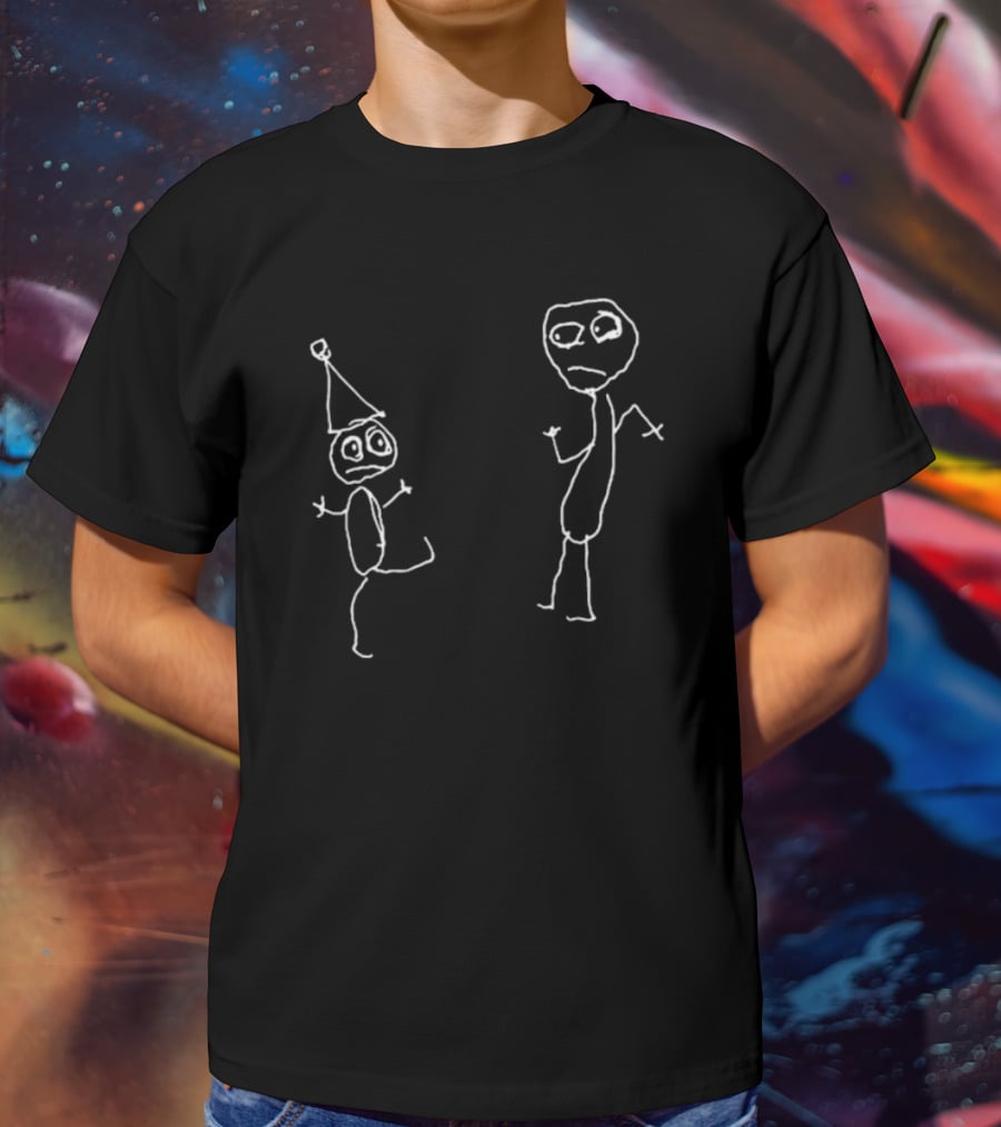 Don Hertzfeldt Rejected Left-Handed Surreal Stick Figure Characters T-Shirt