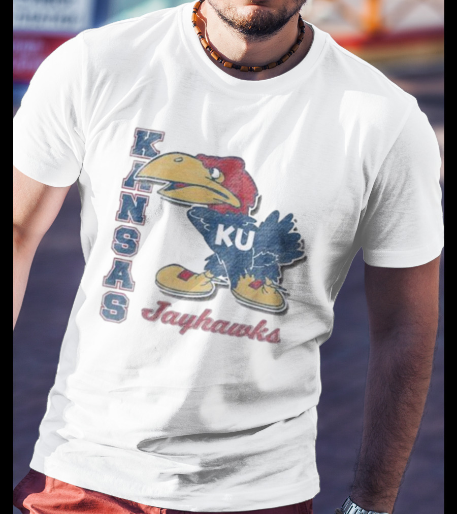 KANSAS KU Jayhawks Retro Throwback '47 Franklin T-Shirt
