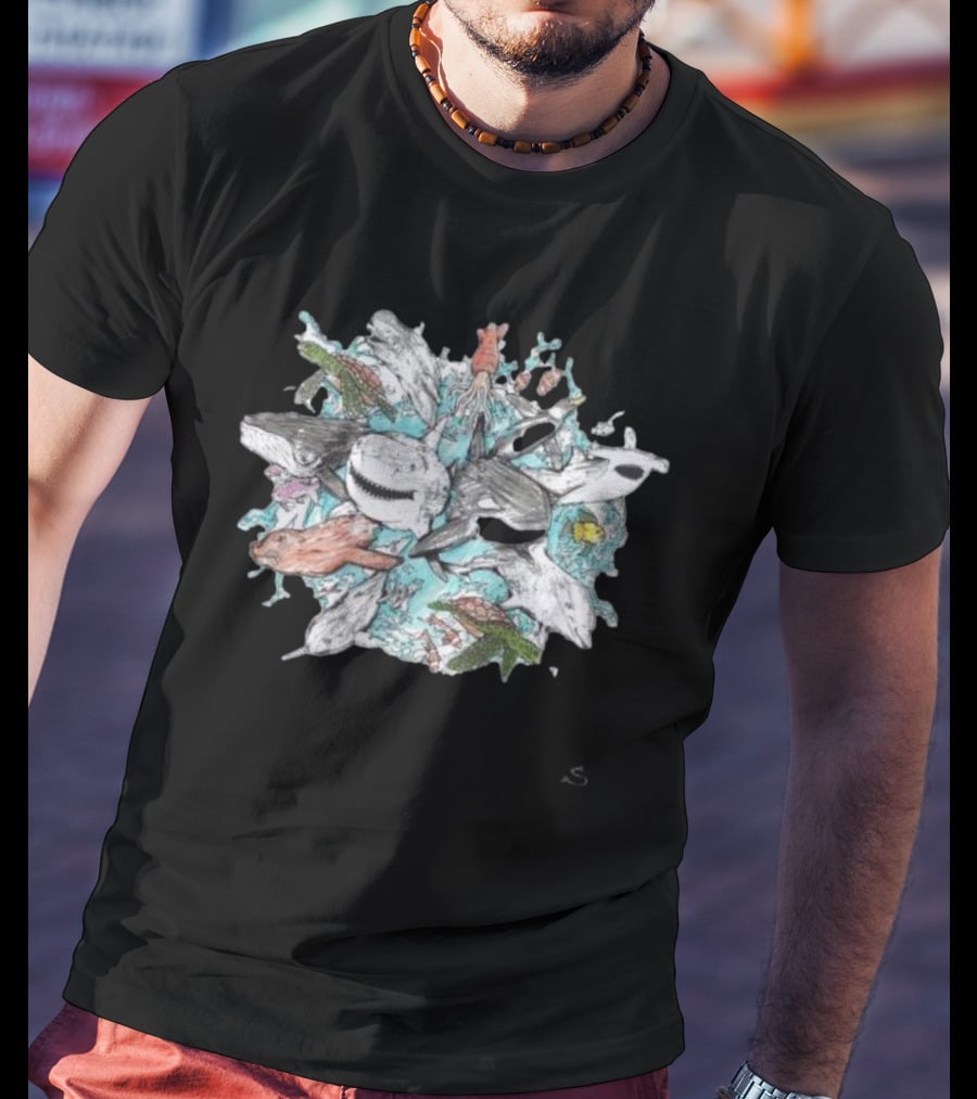 Save The Seas Ocean Creatures Conservation T-Shirt