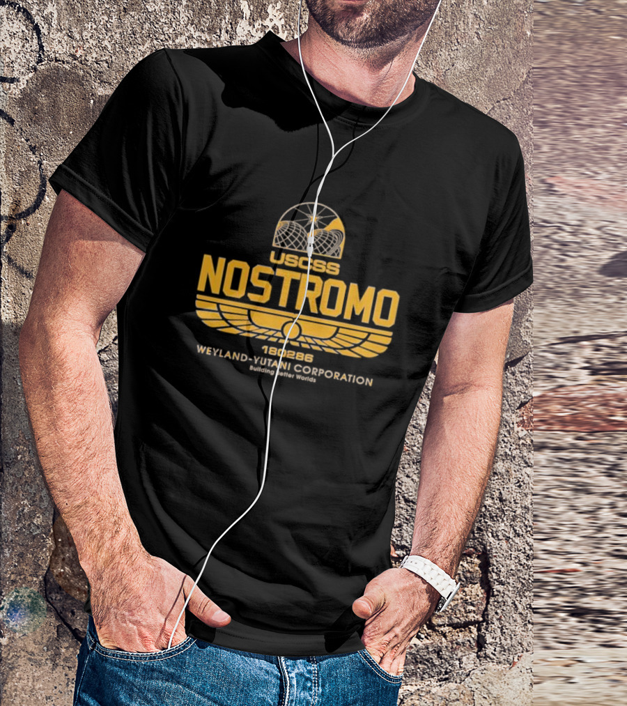 USCSS Nostromo 180286 Weyland Yutani Corporation Building Better Worlds Emblem T-Shirt
