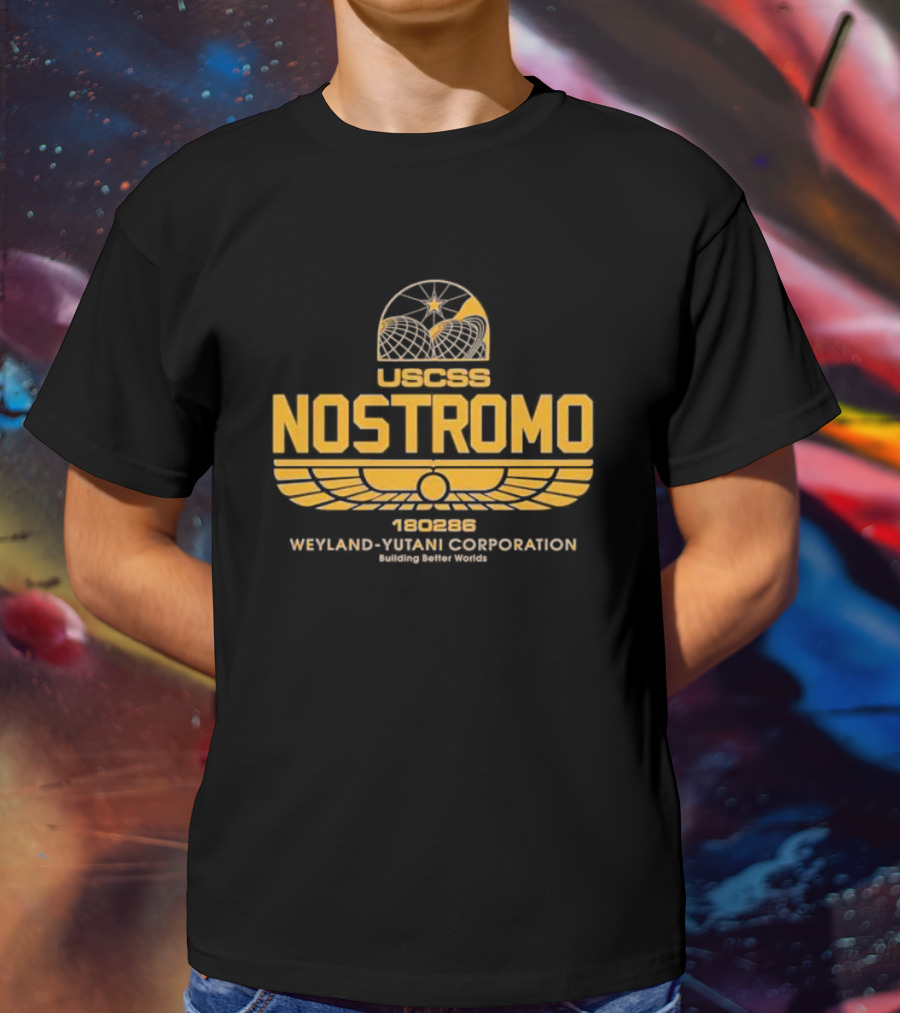 USCSS Nostromo 180286 Weyland Yutani Corporation Building Better Worlds Emblem T-Shirt