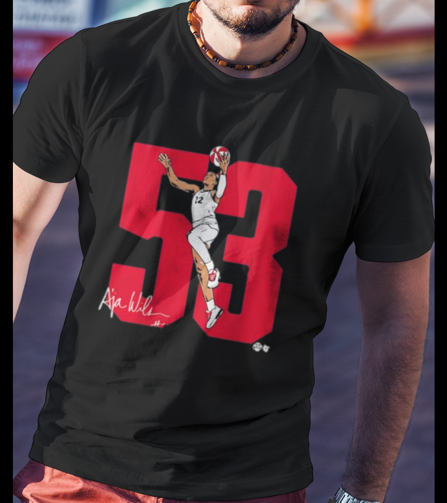 A’ja Wilson 53 Signature Dunk Jumpshot Number 22 T-Shirt