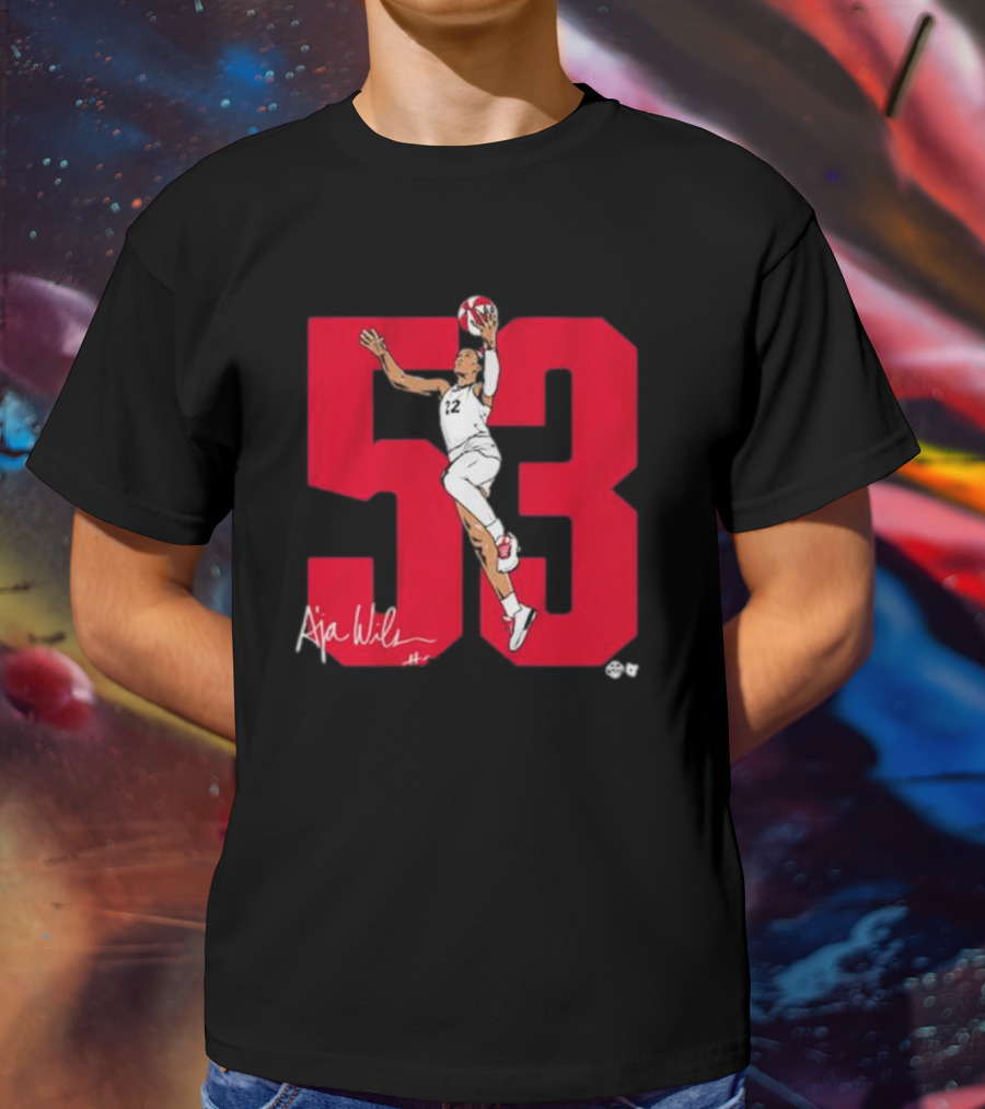 A’ja Wilson 53 Signature Dunk Jumpshot Number 22 T-Shirt