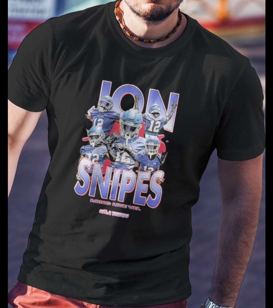 JON SNIPES LONG LIVE VEL NYC THREADS 12 Football T-Shirt