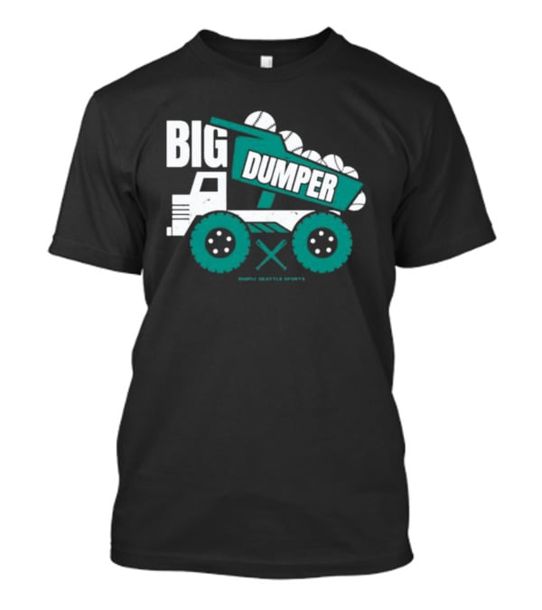 Big Dumper Simply Seattle Sports Truck Baseball T-Shirt