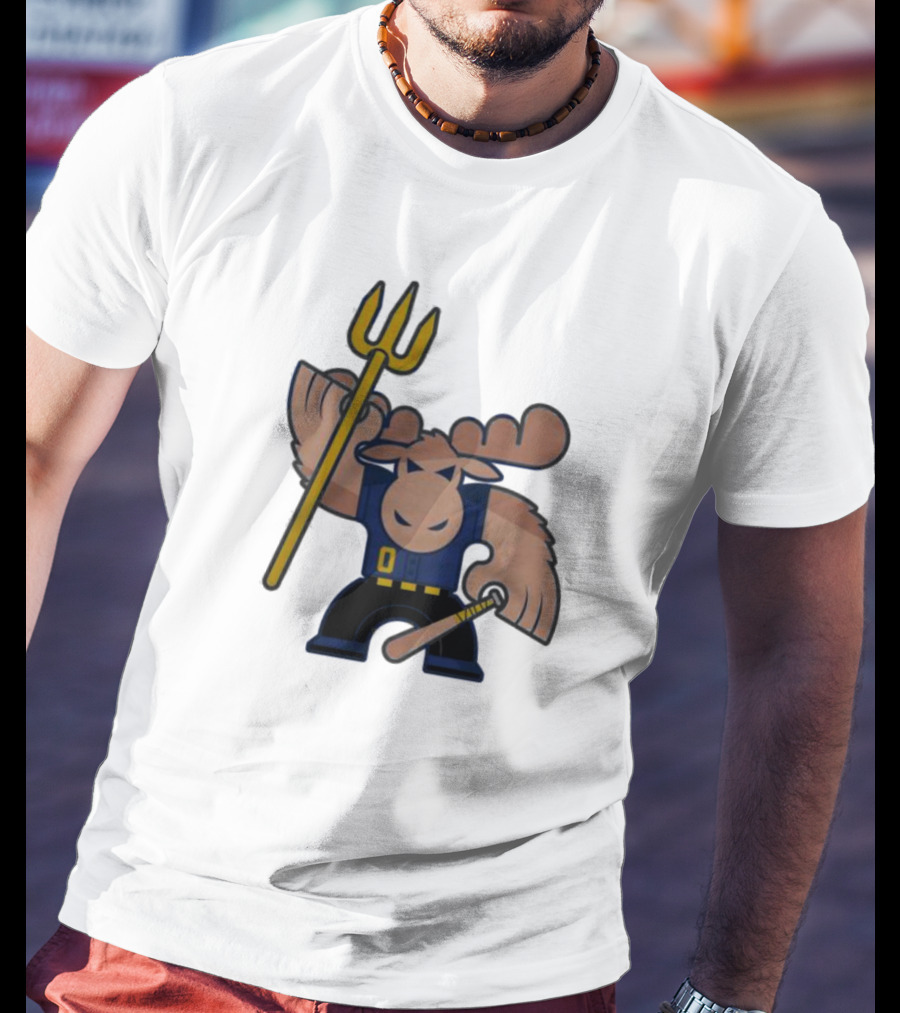 Simply Seattle Home Run Mojo Moose Baseball Pose T-Shirt