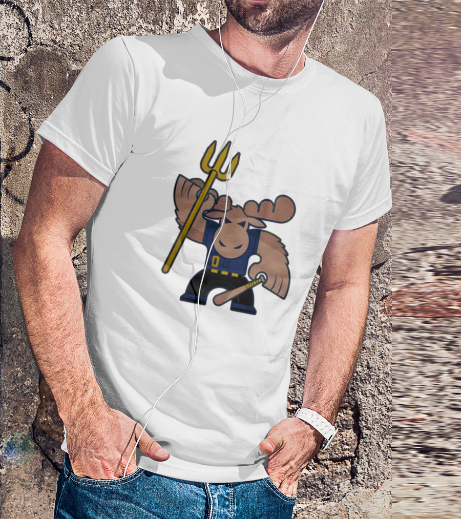 Simply Seattle Home Run Mojo Moose Baseball Pose T-Shirt