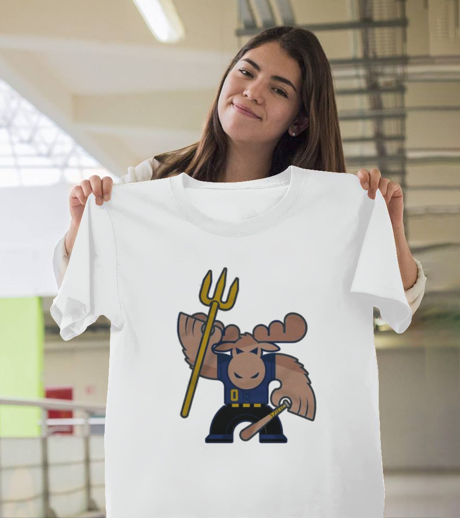 Simply Seattle Home Run Mojo Moose Baseball Pose T-Shirt