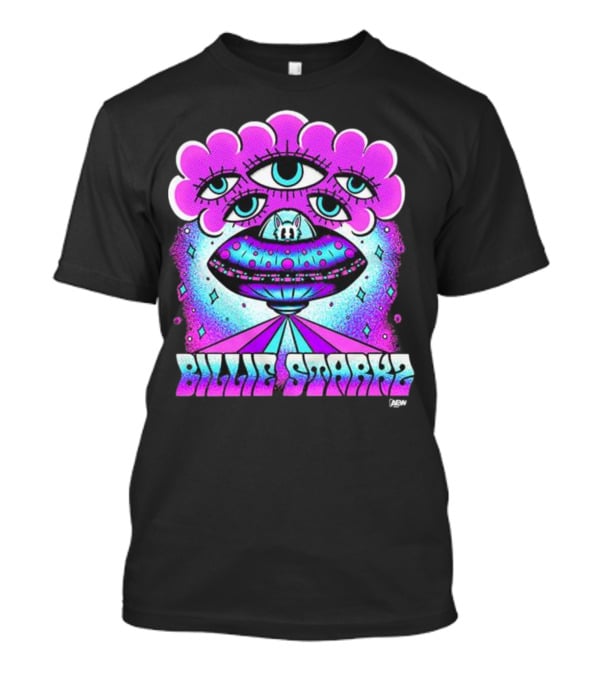 Billie Starks AEW Close Encounters UFO Alien Eyes T-Shirt